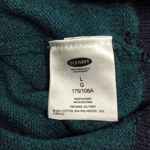 {Old Navy} Turquoise and Navy Sweater - Picture 3 of 3